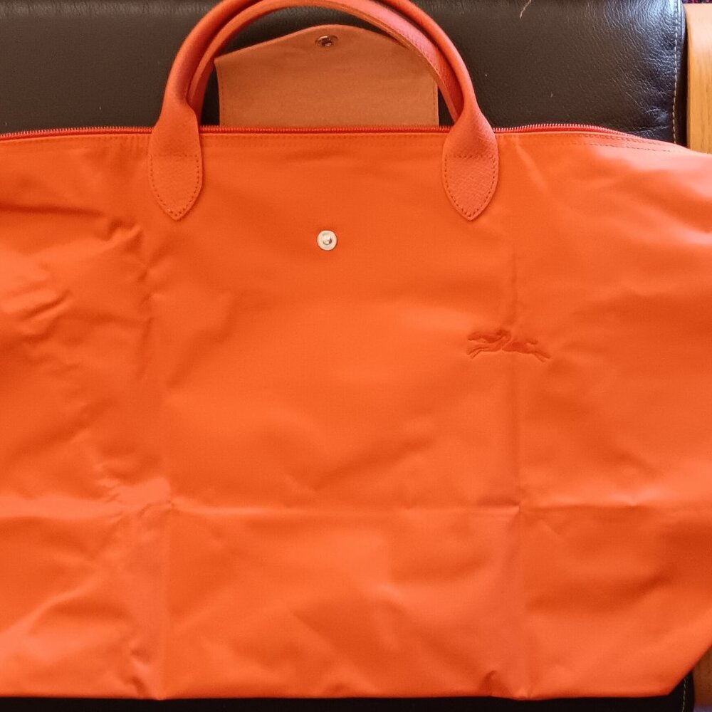 Longchamp Le Pliage Large Travel Bag Orange